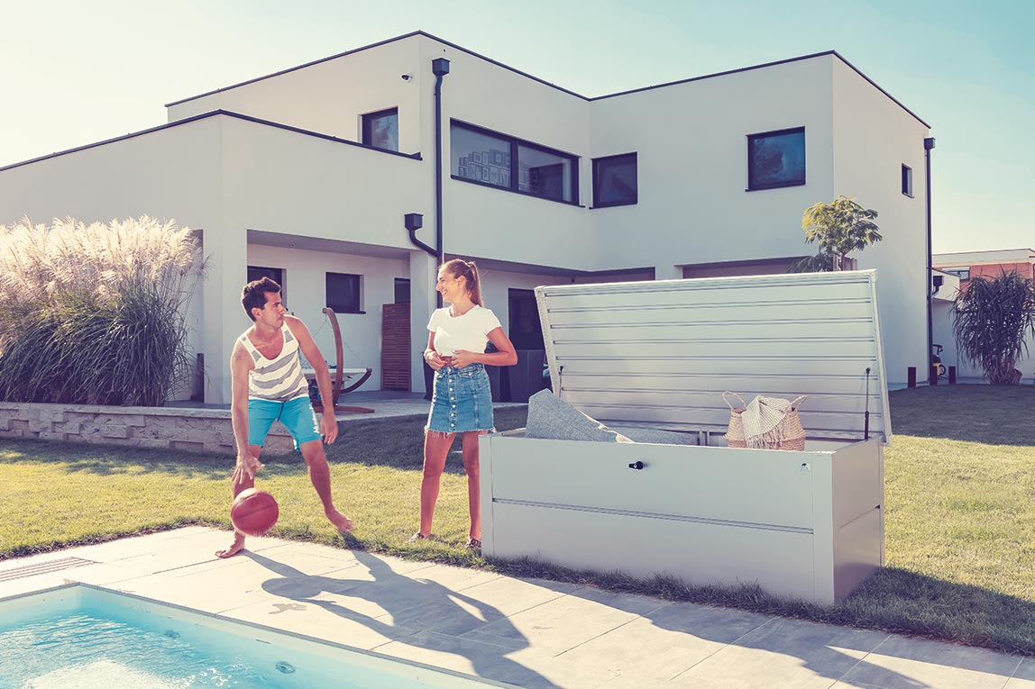 stabile aufbewahrungsbox fuer den garten und mehr ordnung passend zum modernen haus